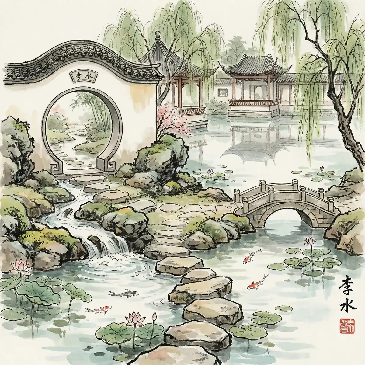 理水艺术 - 集芳阁 | 园林水景设计